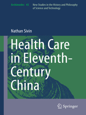 cover image of Health Care in Eleventh-Century China